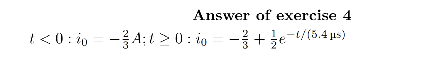 Solved Calculate the value of i0 for all times t. At t=0 | Chegg.com