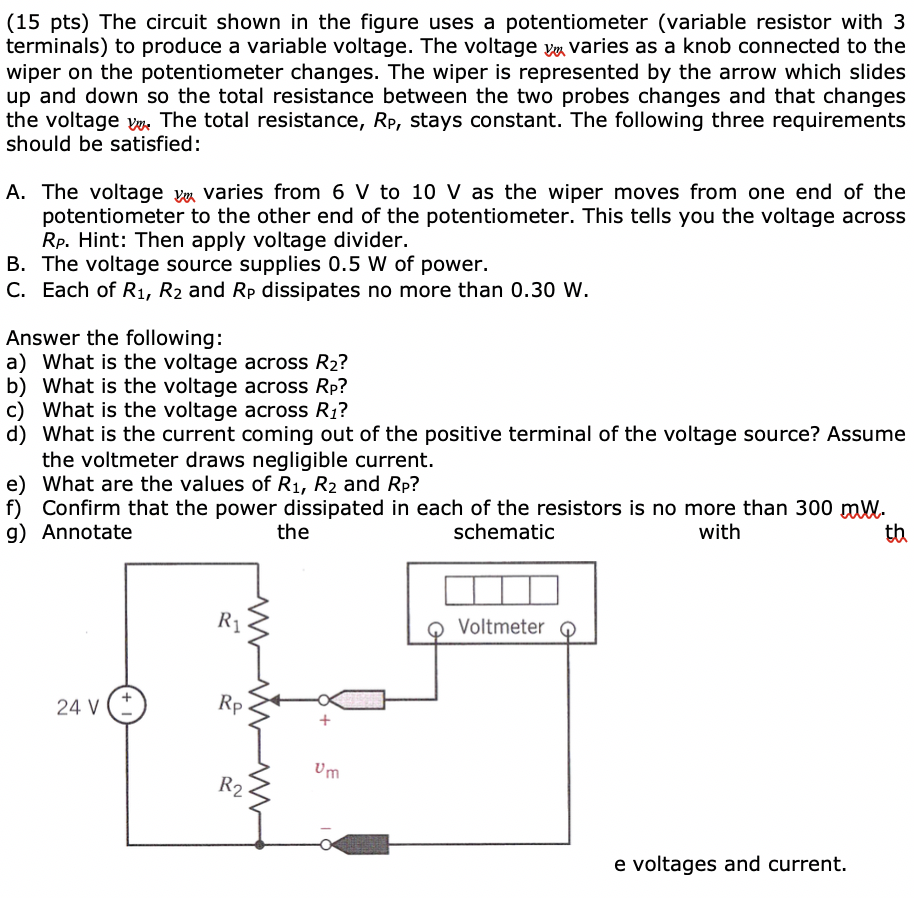 Solved (15 pts) The circuit shown in the figure uses a | Chegg.com
