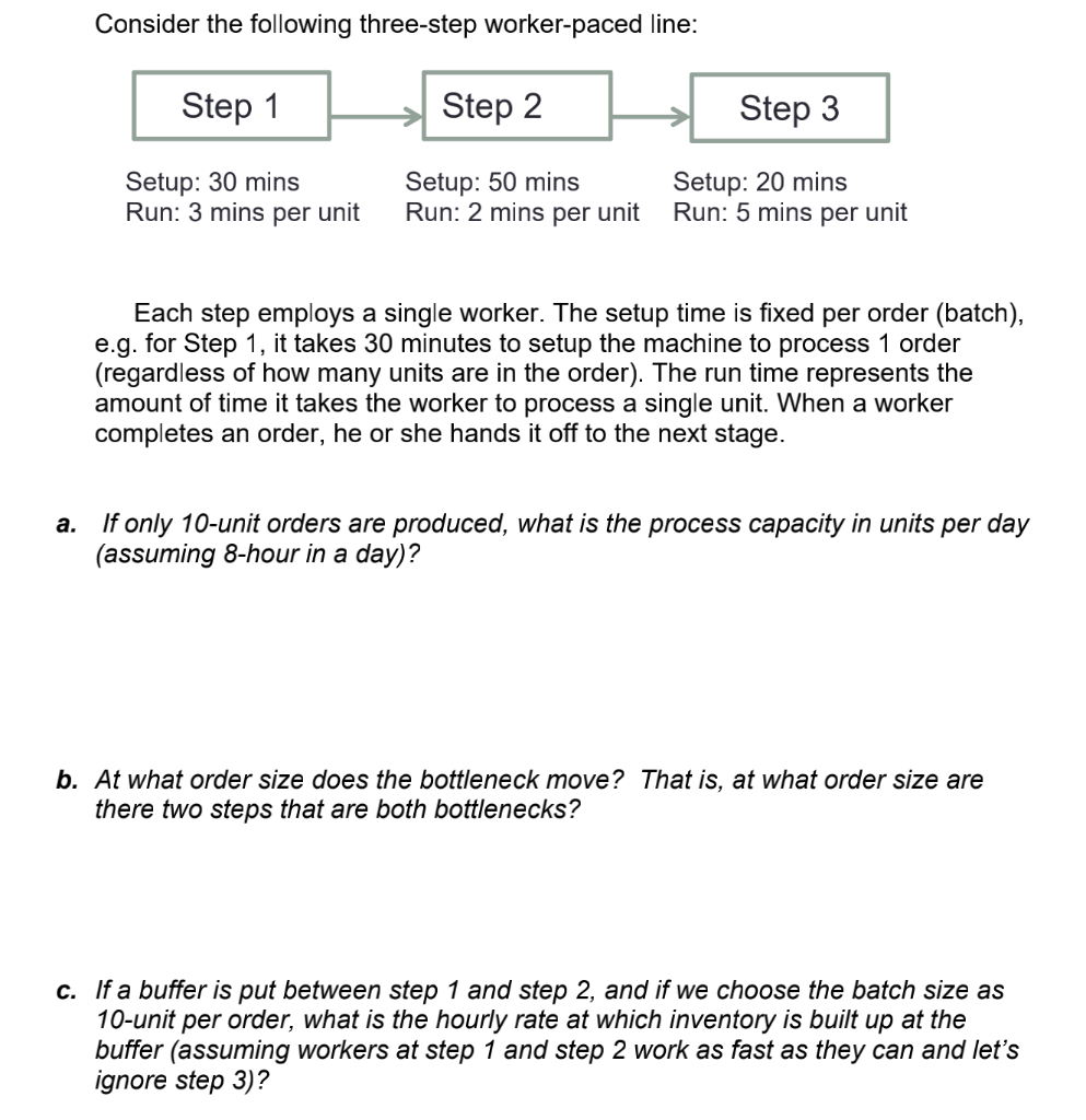 Solved If a buffer is put between step 1 and step 2, and if | Chegg.com