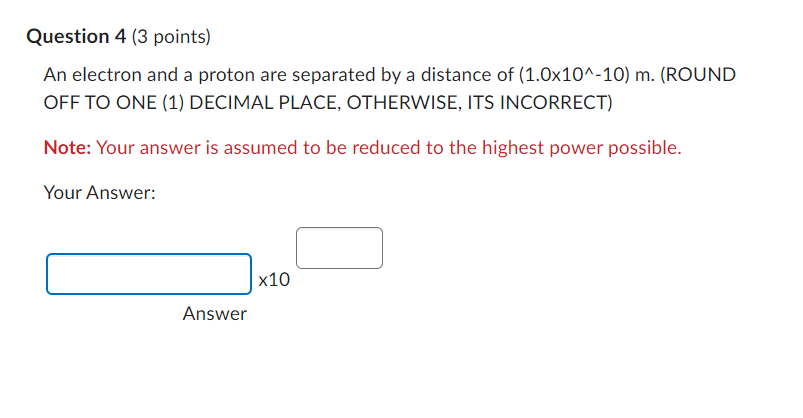 Solved An Electron And A Proton Are Separated By A Distance | Chegg.com