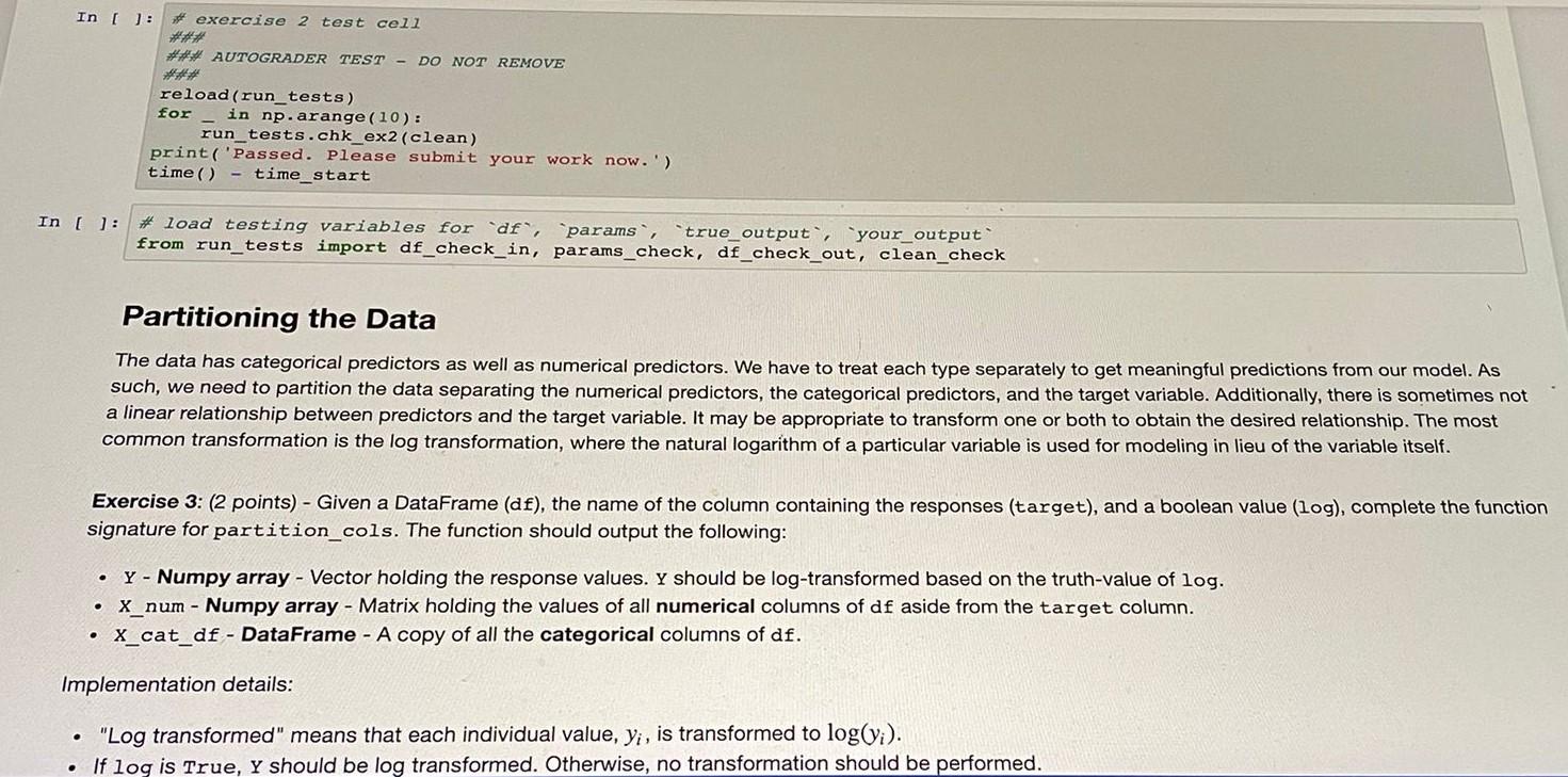 Solved Exercise 2: (2 Points) - The Data Set Has Some | Chegg.com