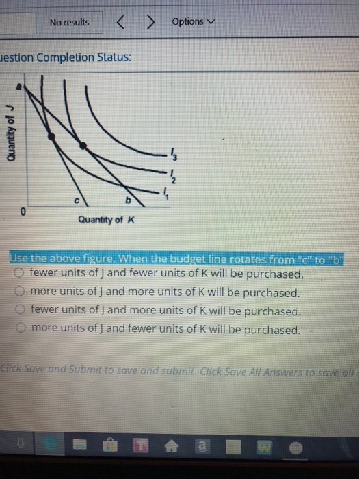 Solved No results Options v estion Completion Status: | Chegg.com