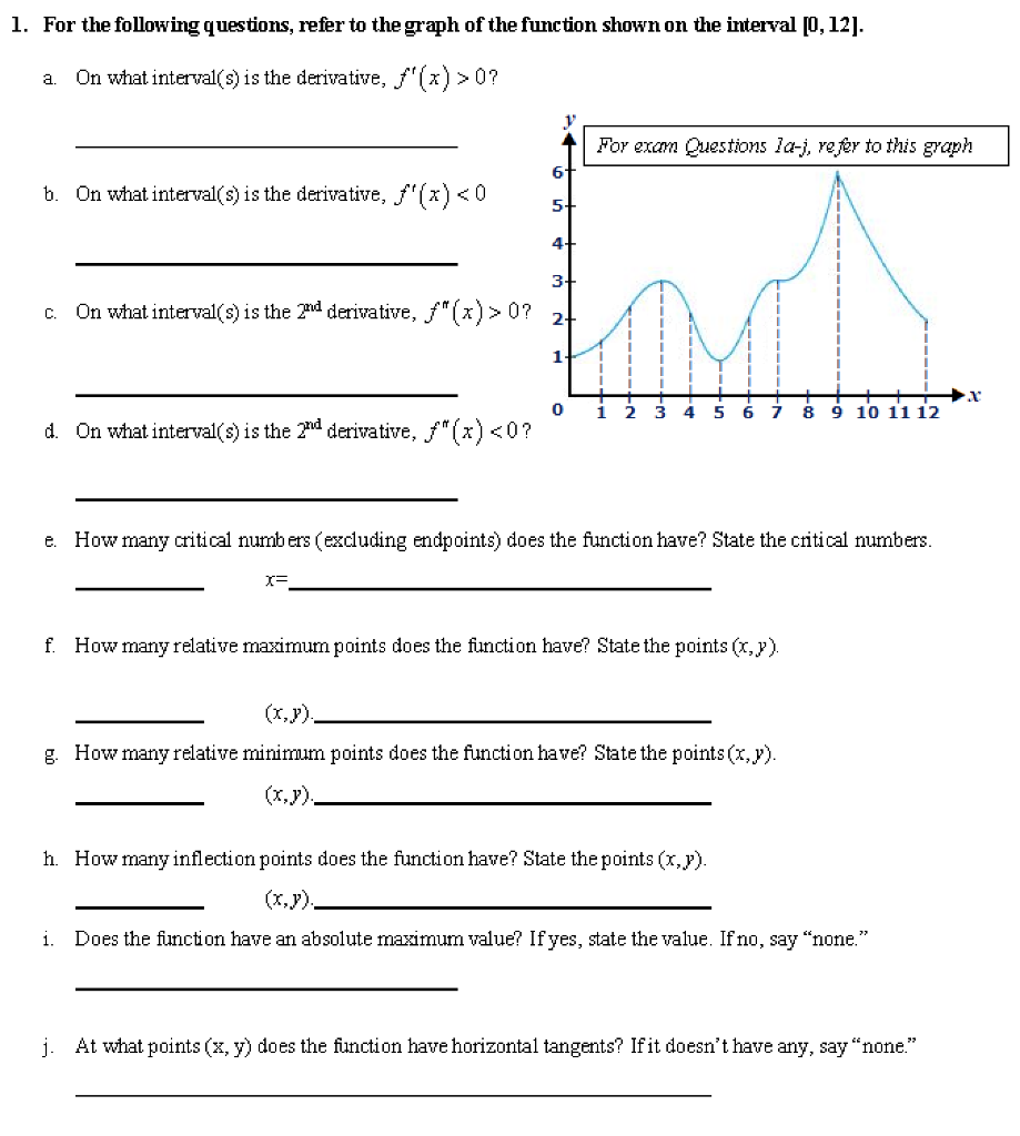 Solved 1. For the following questions, refer to the graph of | Chegg.com
