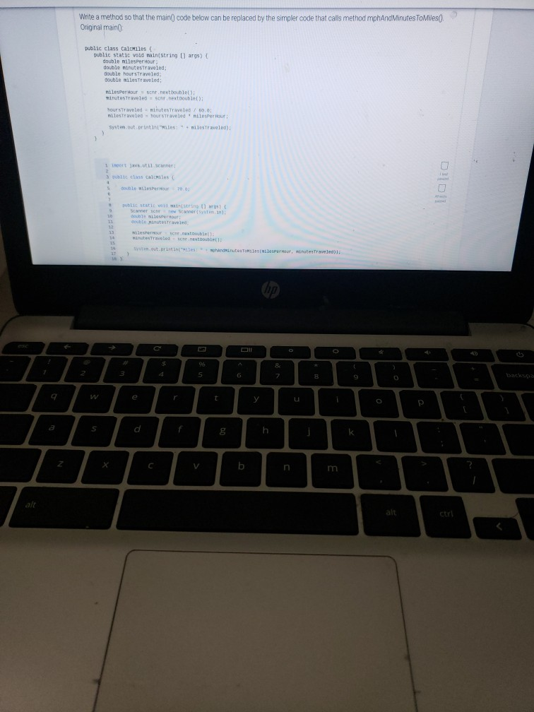 Solved Write a method so that the main() code below can be | Chegg.com