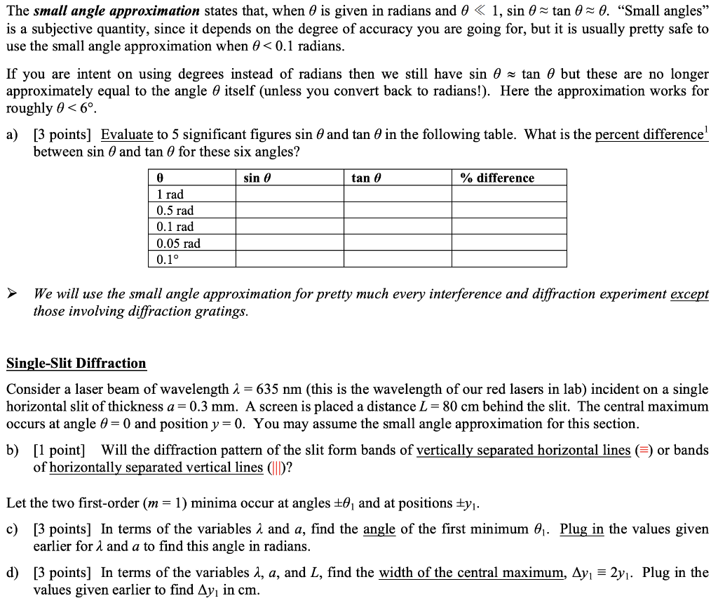 cos small angle approximation