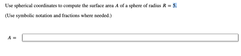 area element in spherical coords area element in spherical coords