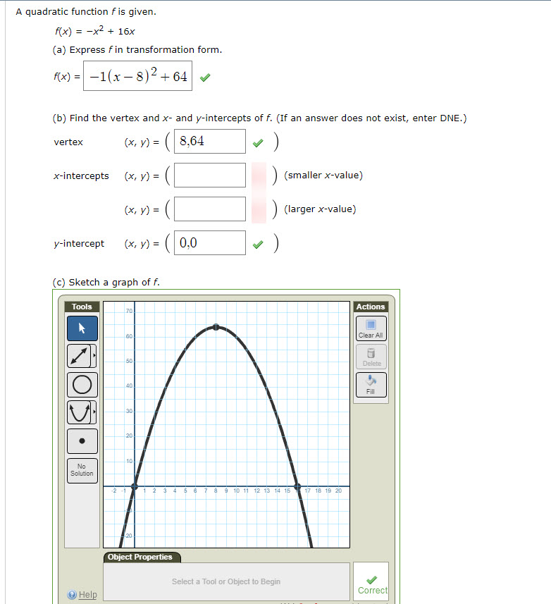 Solved A quadratic function f is given (a) Express fin | Chegg.com