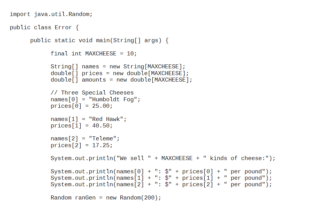 Solved Part 3: (Assessment) Logic Check for Error.java and | Chegg.com