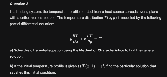 Solved Question 3In ﻿a heating system, the temperature | Chegg.com