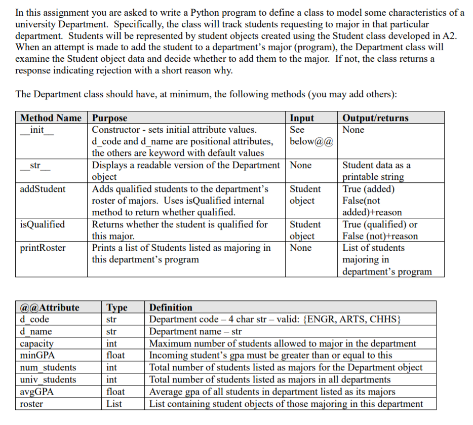 In this assignment you are asked to write a Python | Chegg.com