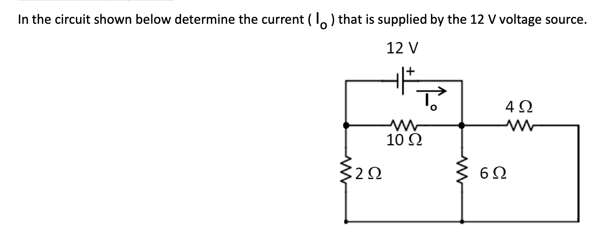 Solved In The Circuit Shown Below Determine The Current (1.) | Chegg.com