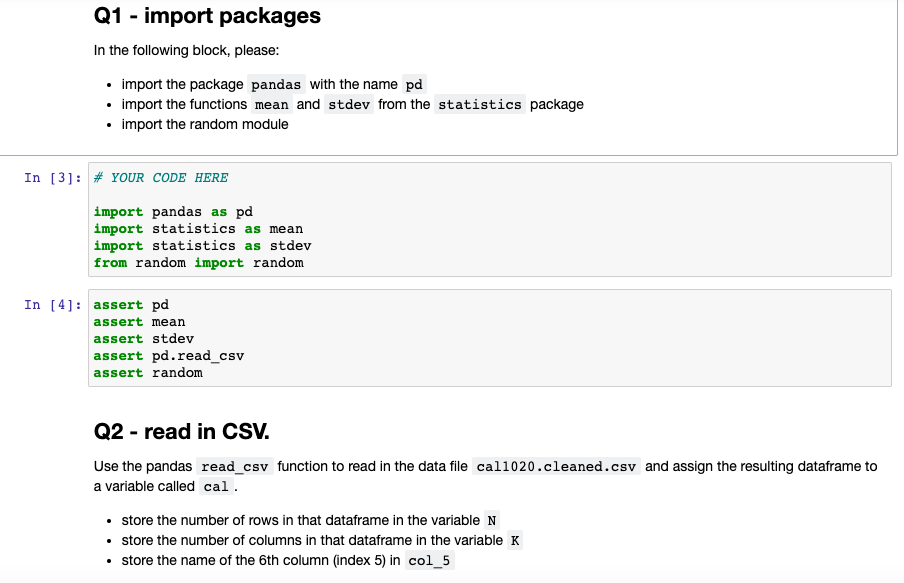 Solved Q1 - import packages In the following block, please: | Chegg.com