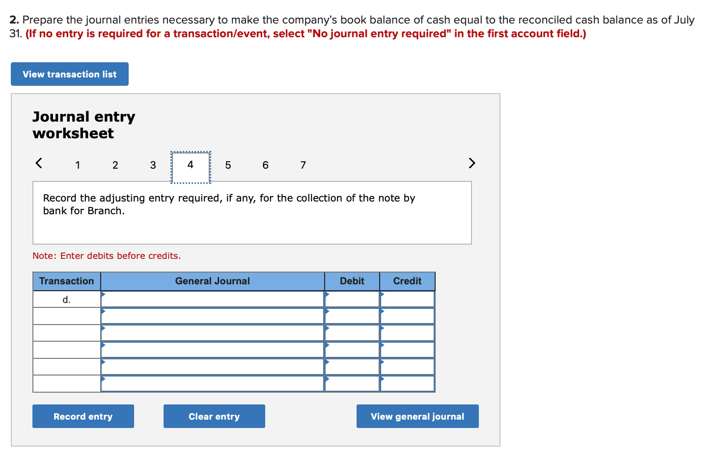 Solved 2 Prepare The Journal Entries Necessary To Make The 5704