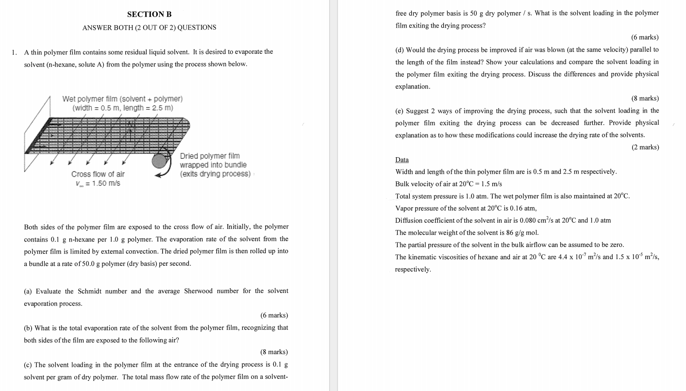 Solved Section B Answer Both Out Of Questions A Chegg Com