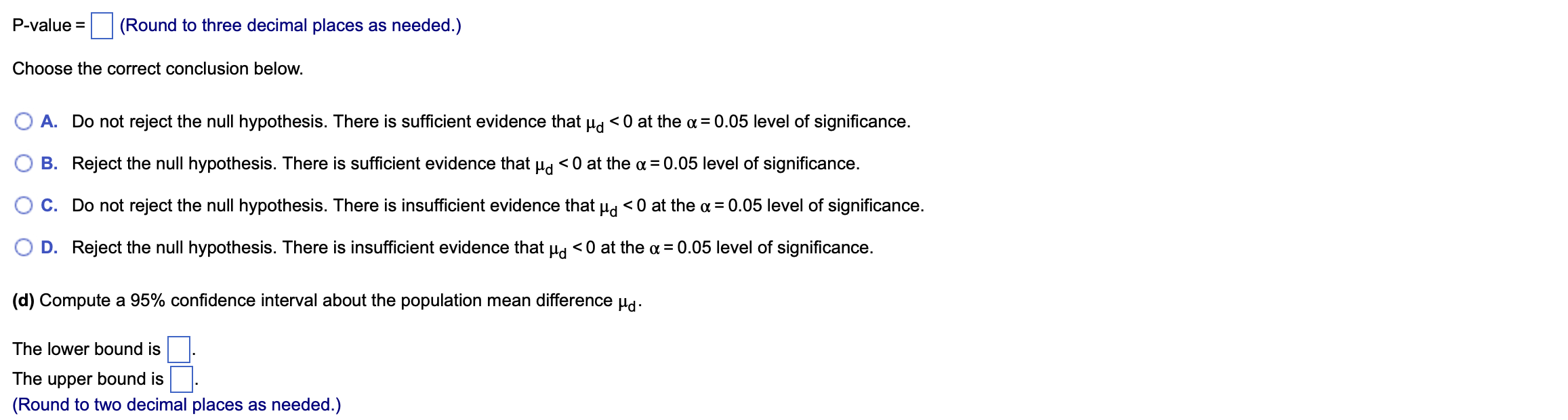 Assume that the differences are normally distributed. | Chegg.com