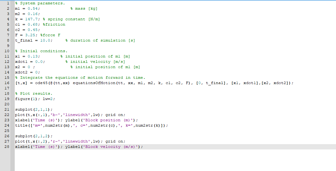 Solved Can you help fix this matlab code and make it run? I | Chegg.com