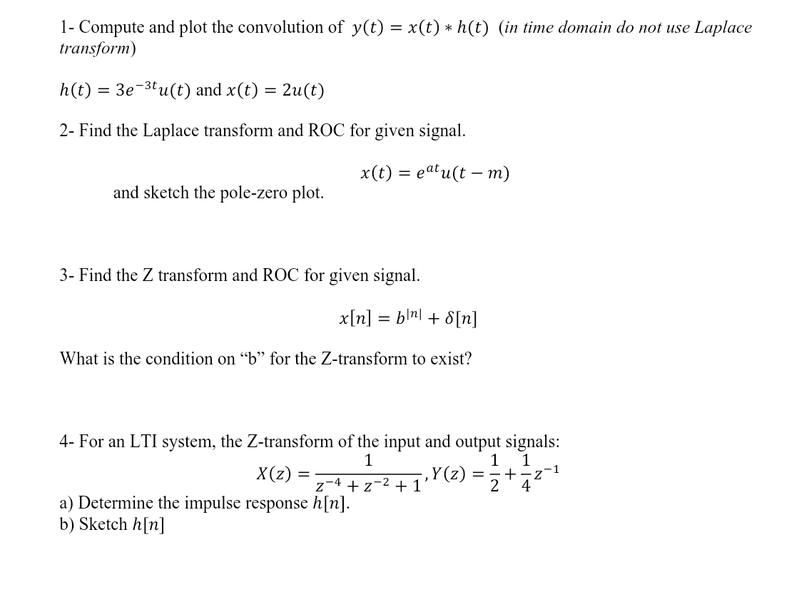 Solved 1 Compute And Plot The Convolution Of Y T X T Chegg Com