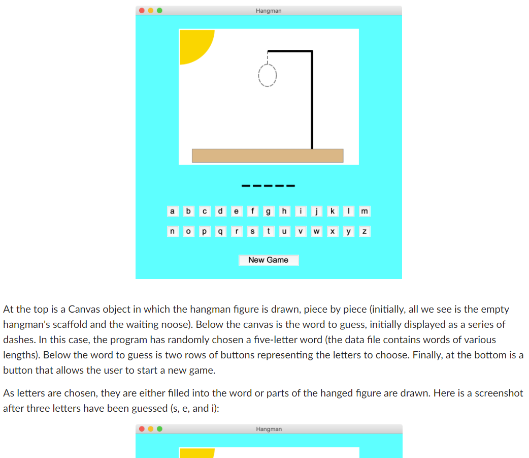Solved Project Description This program will play the | Chegg.com