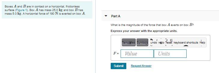 Solved Boxes A and B are in contact on a horizontal, | Chegg.com