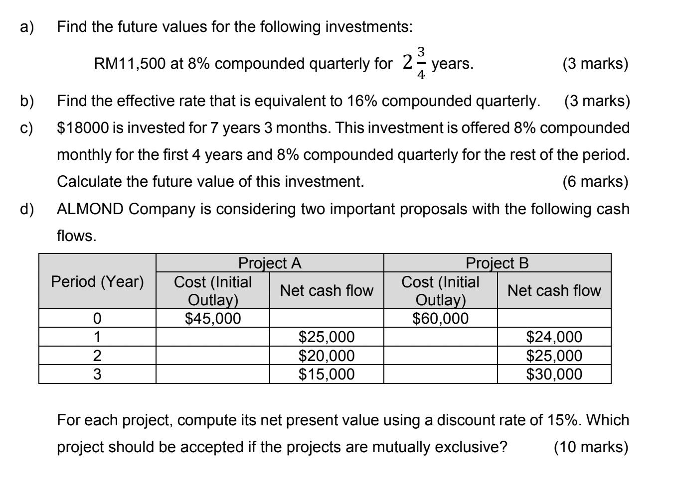 assignment building math skills future values