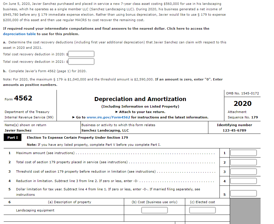 Solved On June 5, 2020, Javier Sanchez purchased and placed