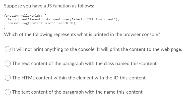 Solved Which of the following options depict the most | Chegg.com