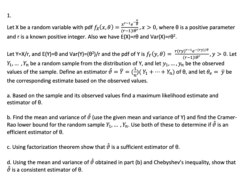 1 Let X Be A Random Variable With Pdf Fx X 0 X Chegg Com