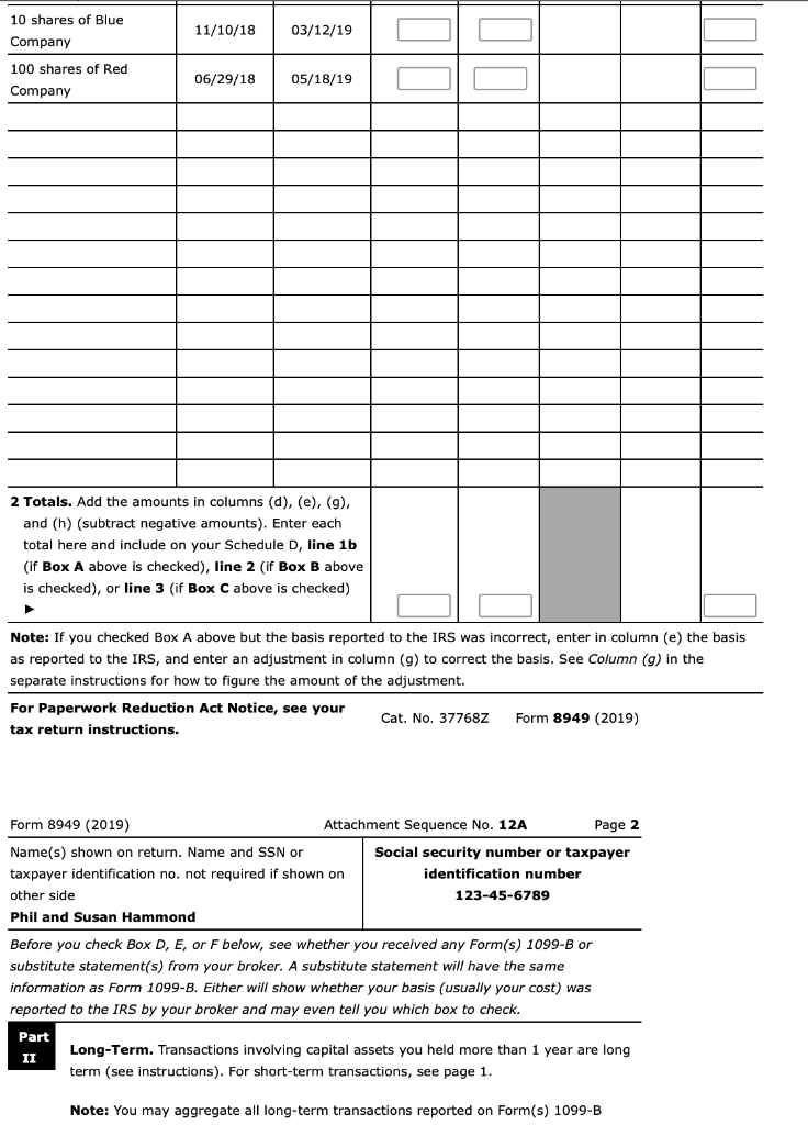 Phil and Susan Hammond are married taxpayers filing a | Chegg.com