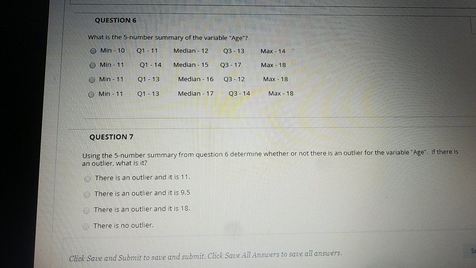 Solved Questions 1-12 refer to this data set. The following | Chegg.com