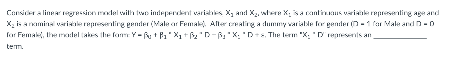 Solved Consider a linear regression model with two | Chegg.com