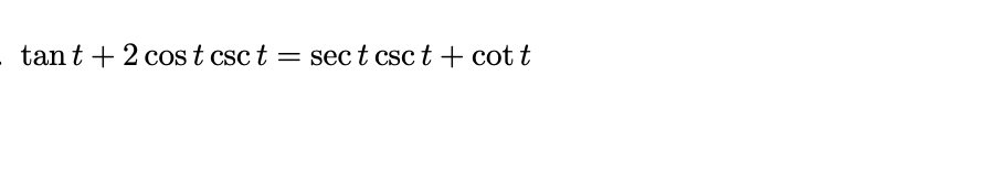 Solved CSC CSC 2 sec2 x 1+ csc X 1 CSC tant + 2 cost csct | Chegg.com