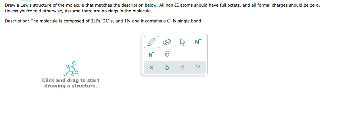 Solved Draw A Lewis Structure Of The Molecule That Matche Chegg Com