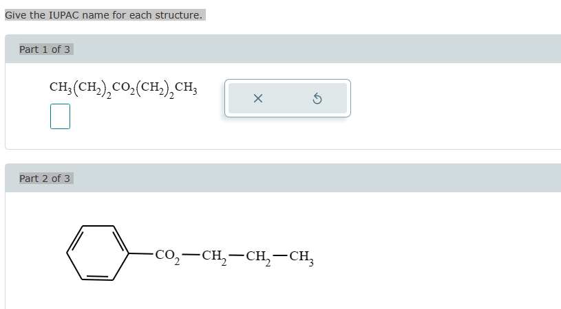 Solved Give The IUPAC Name For Each Structure Chegg Com   Php3mVz9K