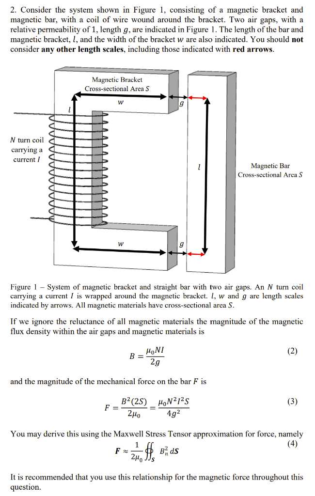 Solved Now model the magnetic material using the following | Chegg.com