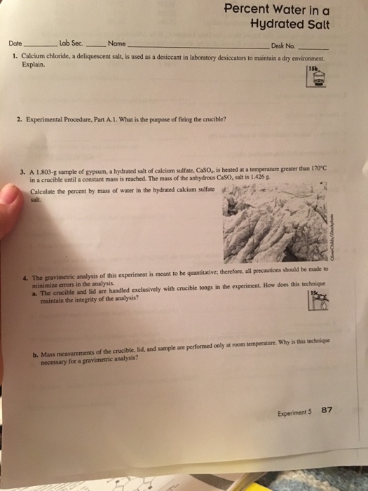 Solved Calcium chloride, a deliquescent salt, is used as a