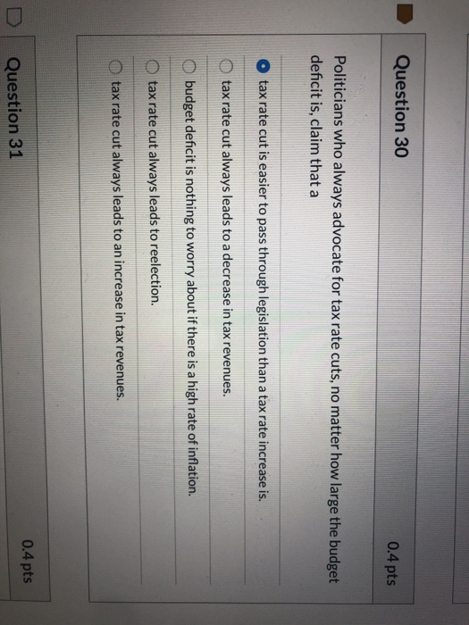 Solved D Question 9 0.4 pts Use the table to answer the | Chegg.com