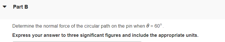 Solved The smooth pin P has a mass of 60 g . It is attached | Chegg.com
