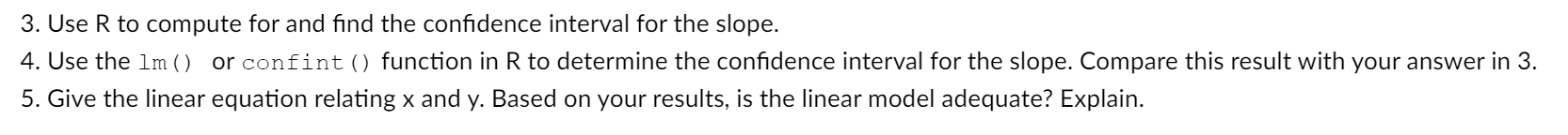 Solved 3. Use R to compute for and find the confidence | Chegg.com