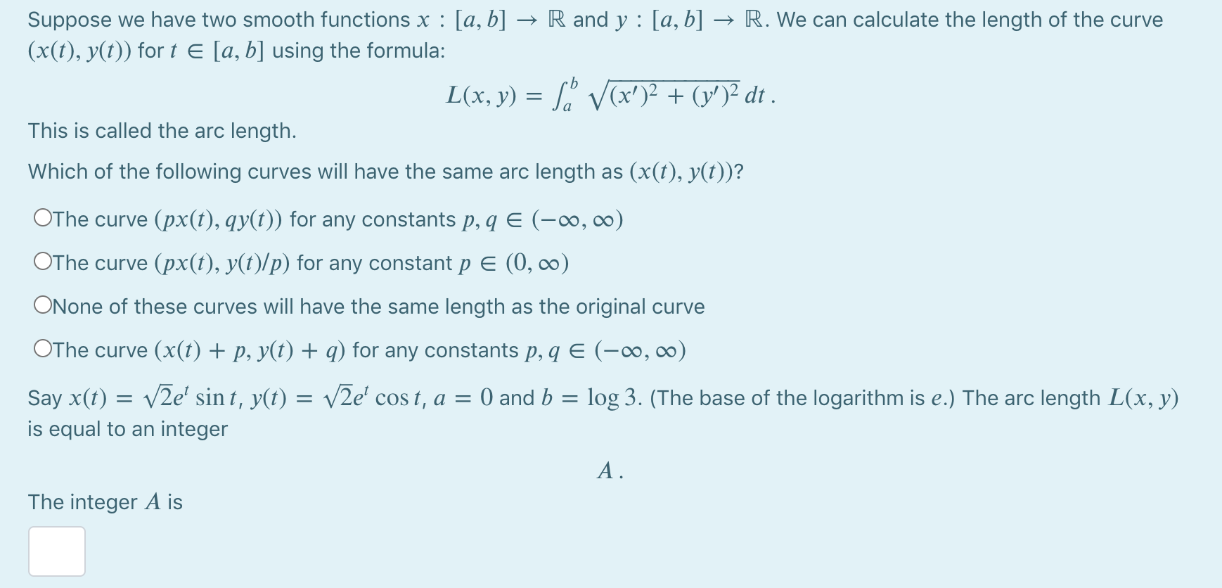 Solved Suppose We Have Two Smooth Functions X A B → R 9952