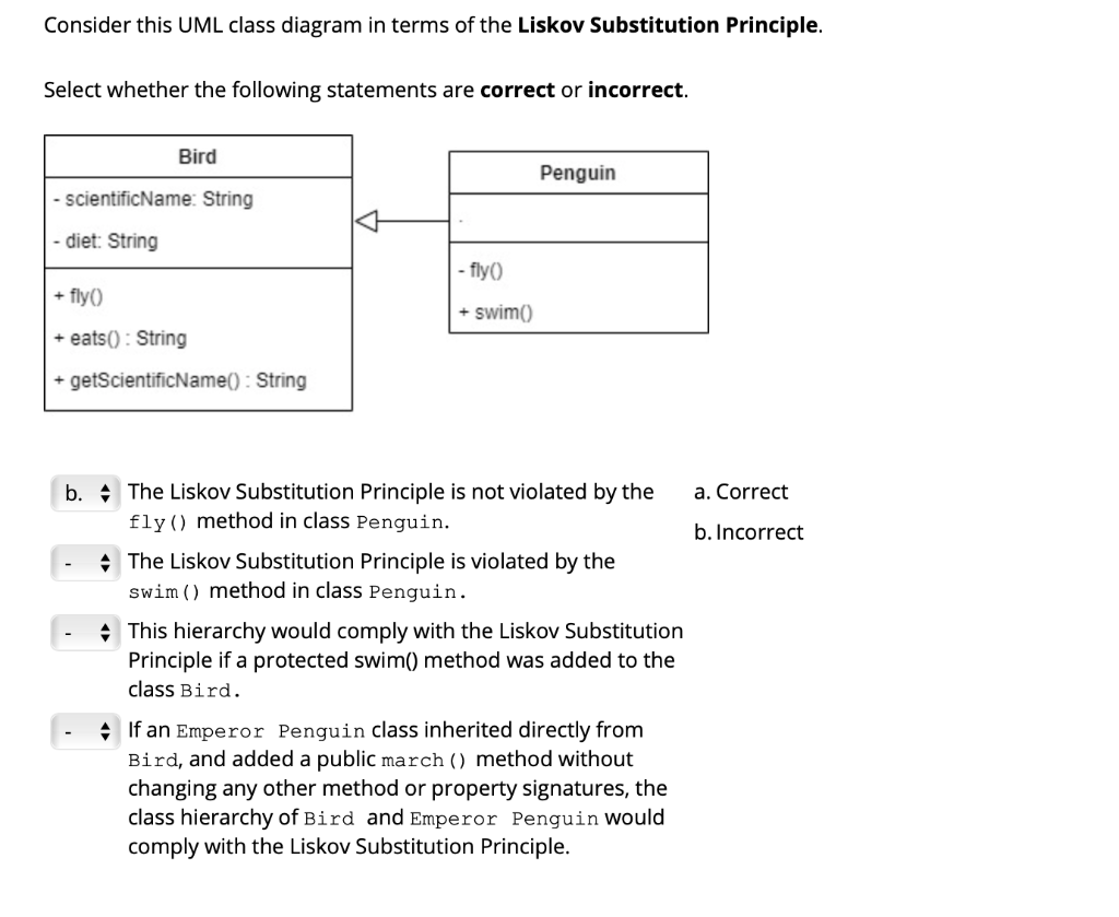 Solved Consider this UML class diagram in terms of the | Chegg.com