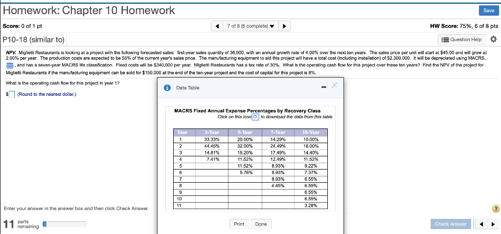 Solved Homework: Chapter 10 Homework Save Score: 0 of 1 pt 7 | Chegg.com