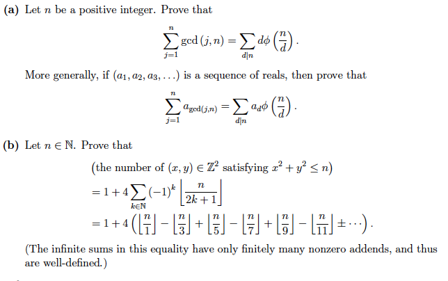 (a) Let n be a positive integer. Prove that More | Chegg.com