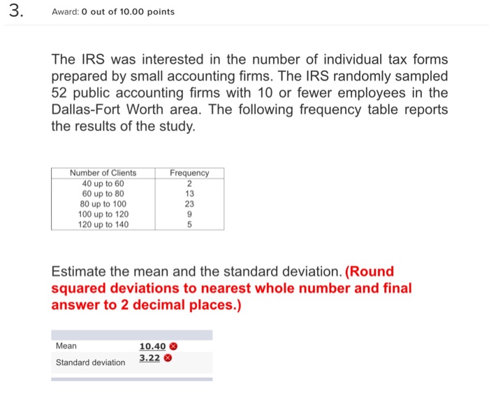 Solved The IRS was interested in the number of individual