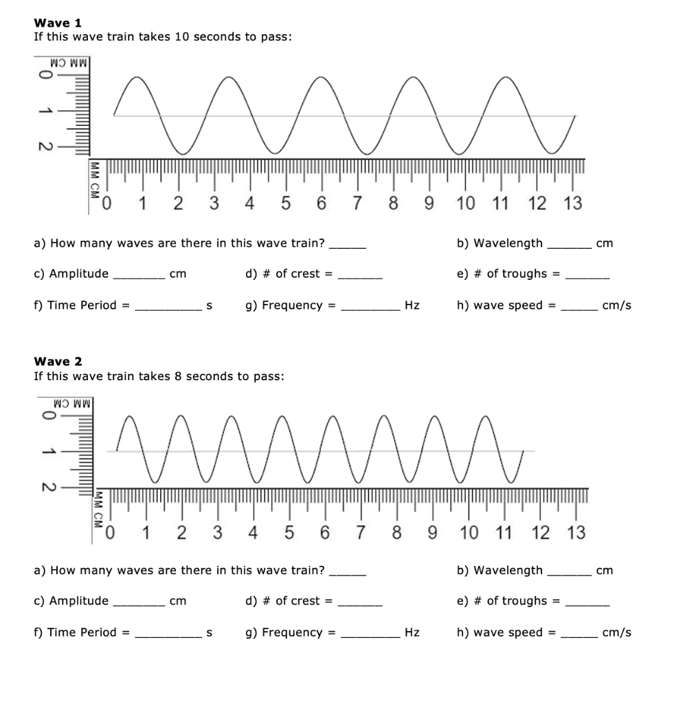 Wave 1 If This Wave Train Takes 10 Seconds To Pass Chegg Com