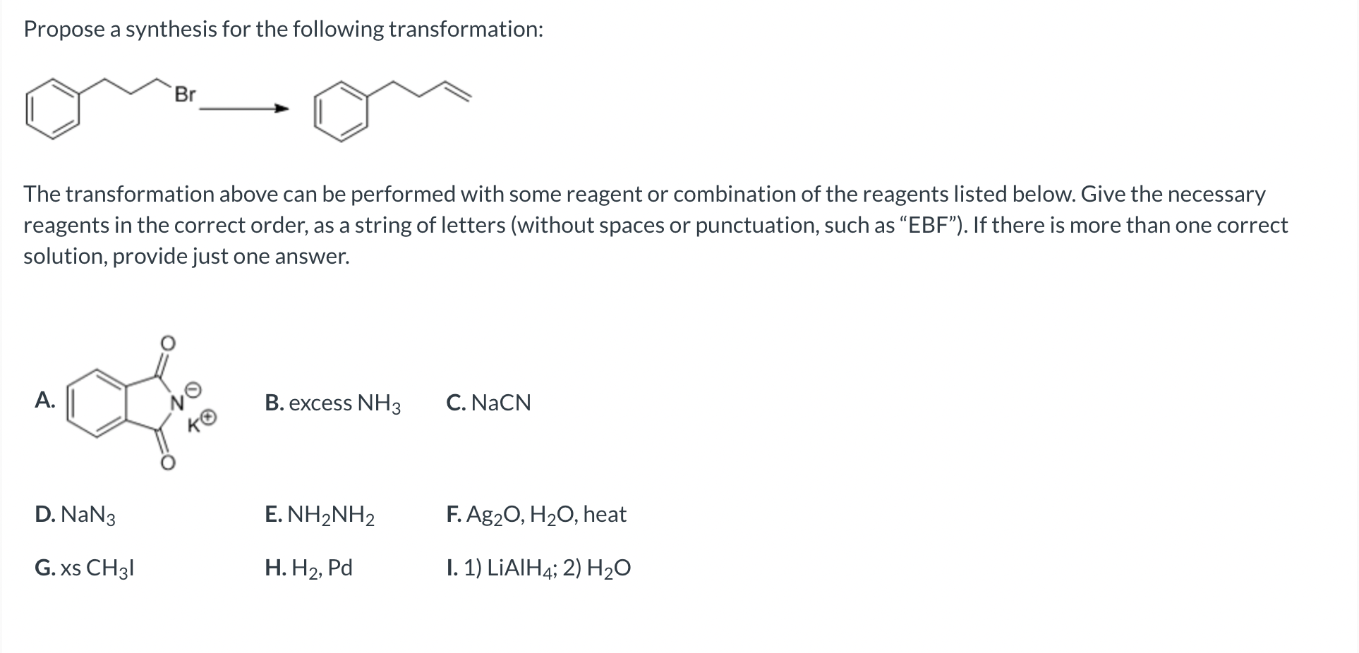 Solved Propose a synthesis for the following transformation: | Chegg.com