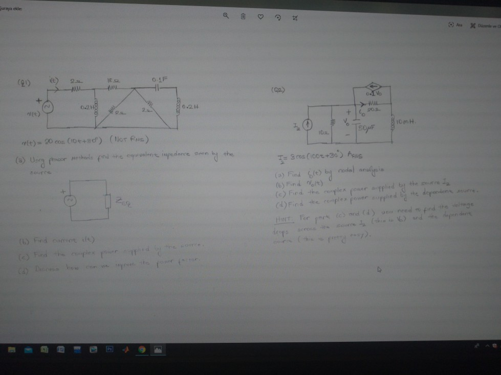Solved Hello I have question from the Circuit Analysis 2 | Chegg.com