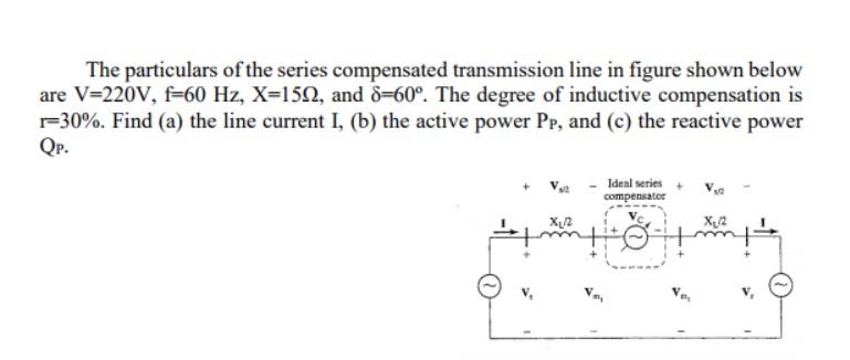 Solved The particulars of the series compensated | Chegg.com