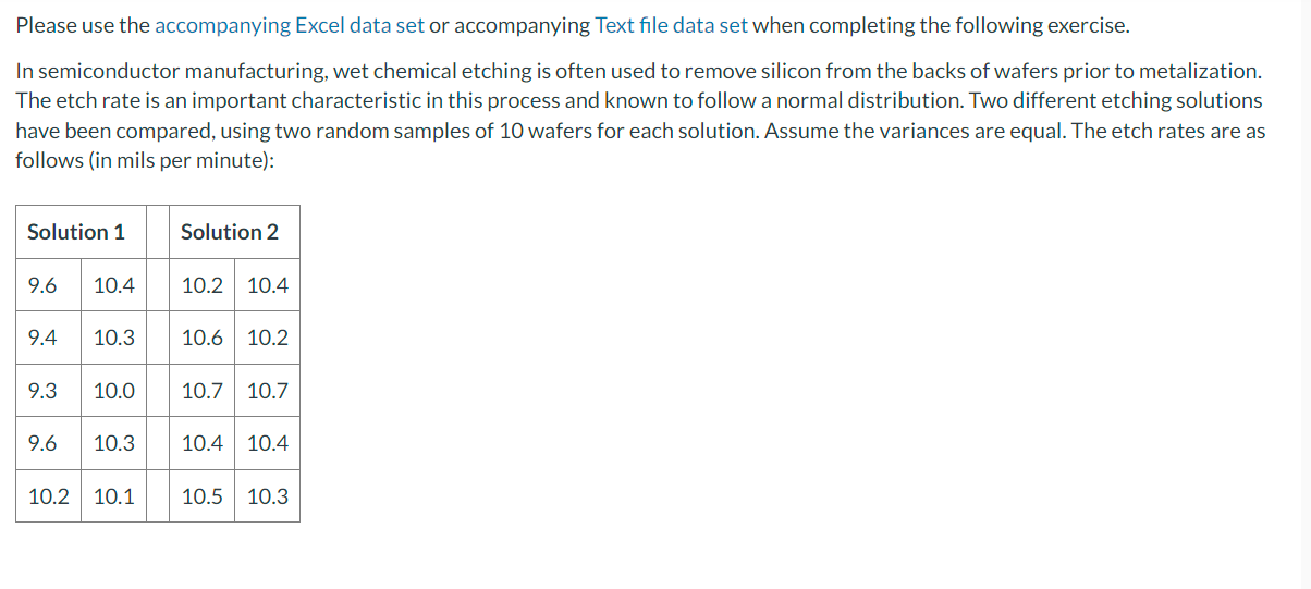 Solved (a) Calculate the sample mean for solution 1:xˉ1= | Chegg.com