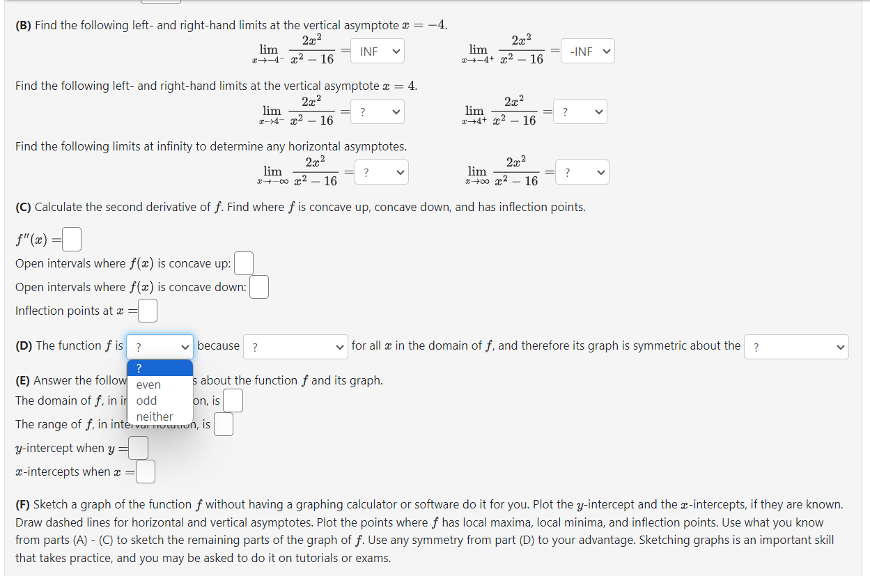 Solved Answer the following questions about the function | Chegg.com