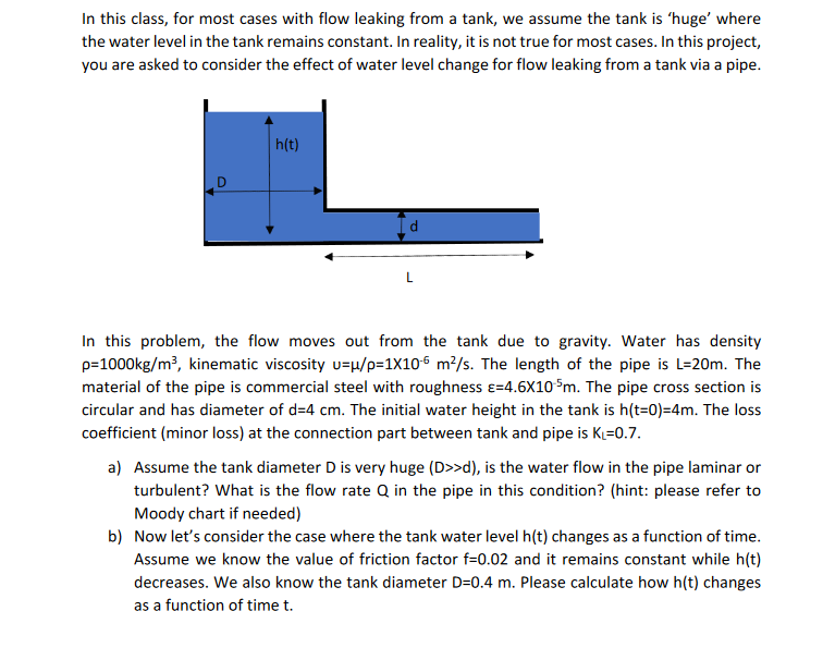 Solved In this class, for most cases with flow leaking from | Chegg.com